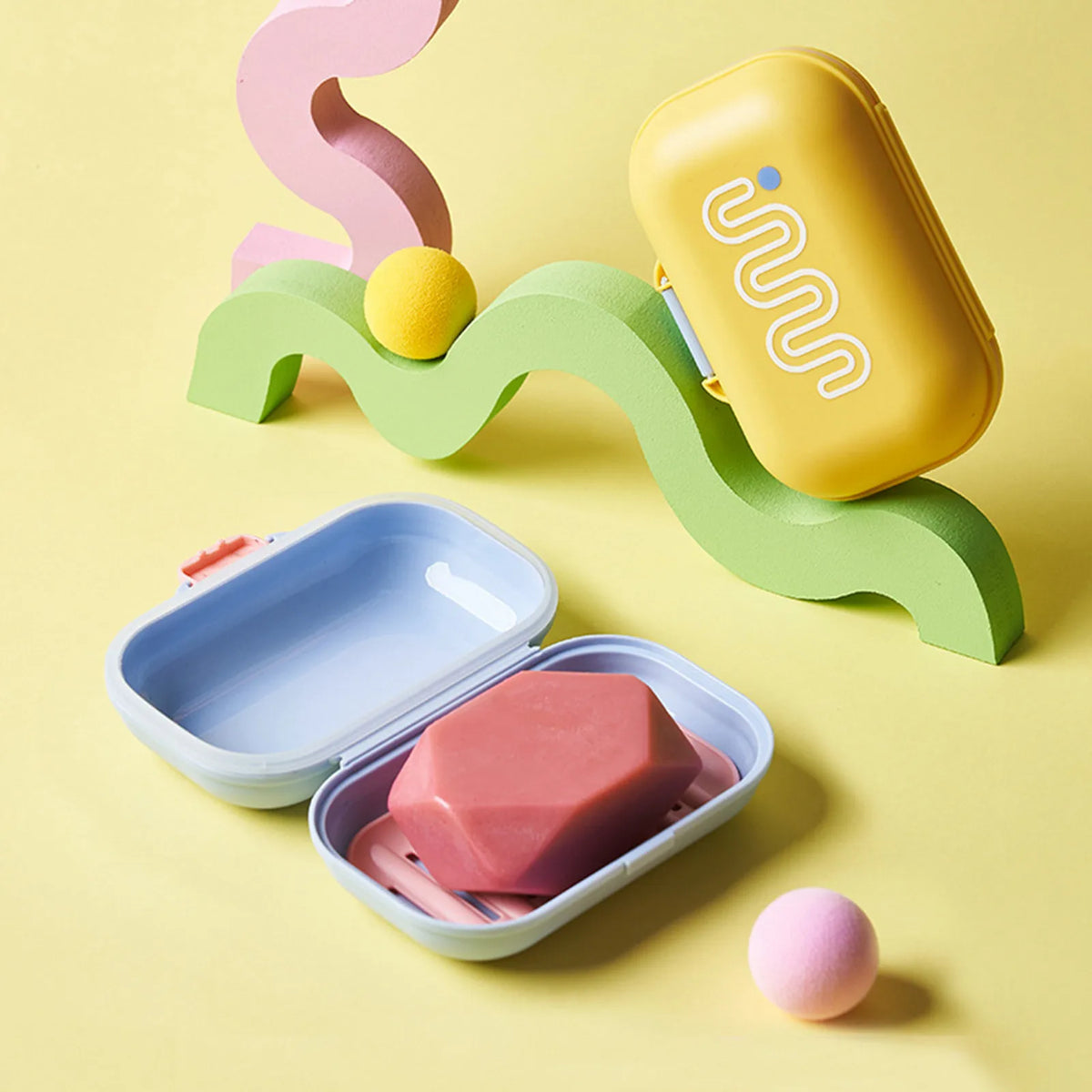 Portable Soap Dish with Lid – Leakproof Travel Soap Box