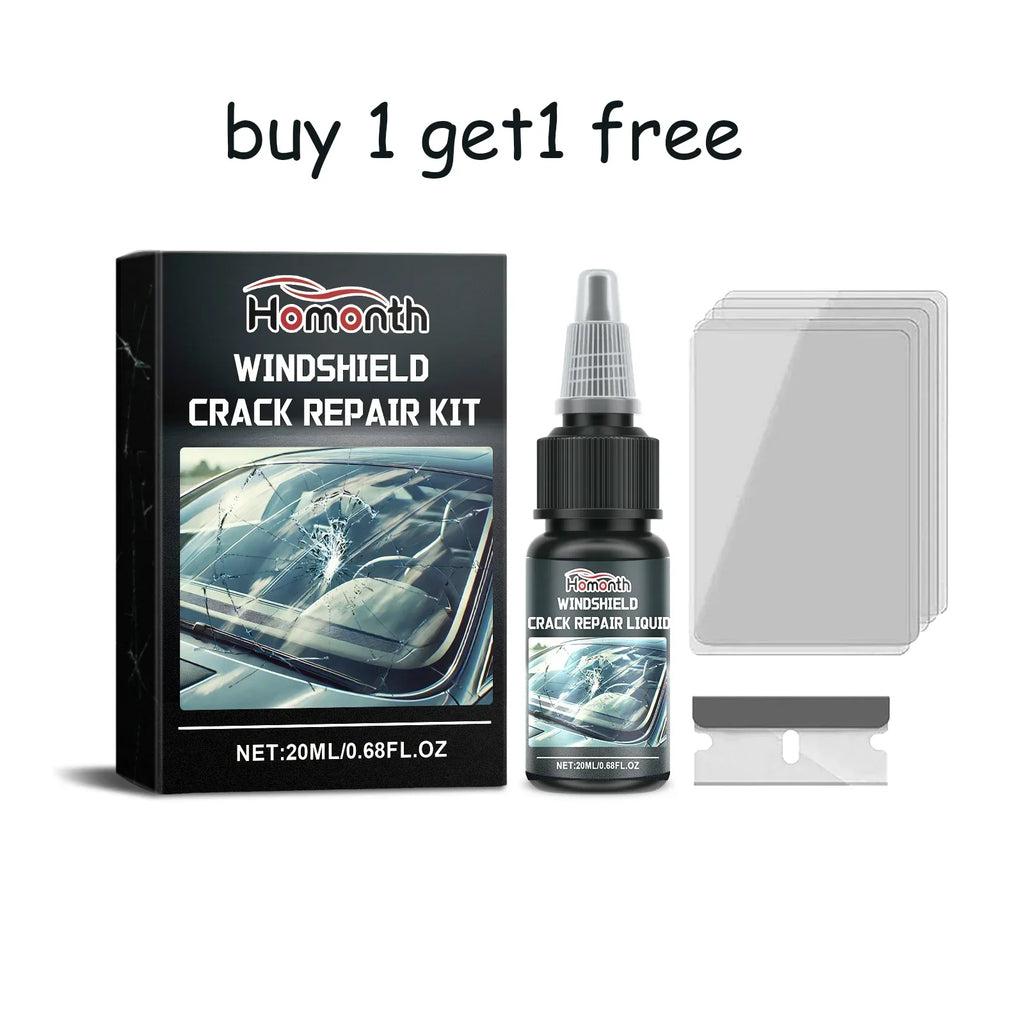 Windshield Glass Crack Repair Kit | Clear Adhesive 20ml
