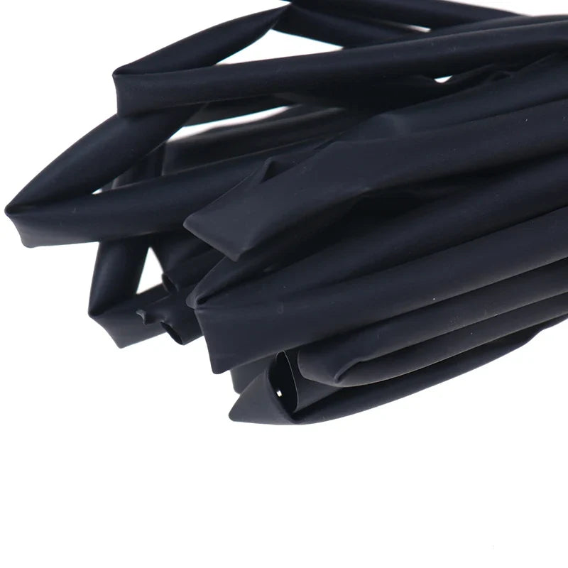 Black Heat Shrink Tubing Set 3mm 4mm 5mm 6mm – 4×1m PE