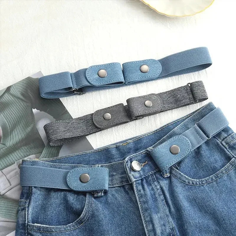 Buckle-Free Invisible Elastic Belt | Unisex Stretch Waistband
