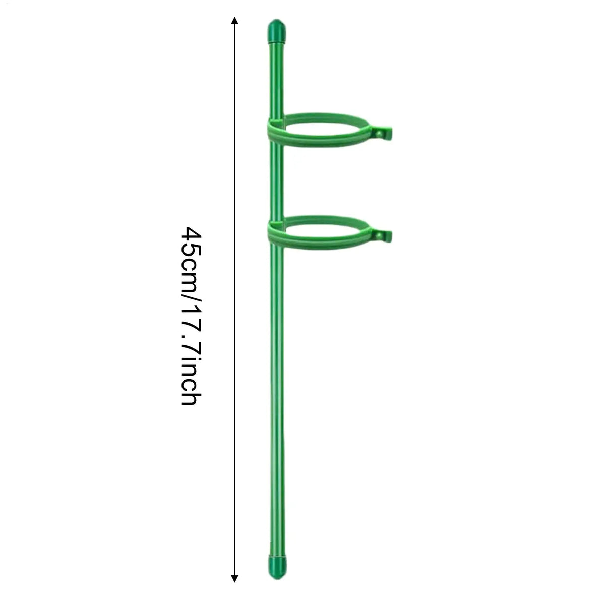 10-Pack Adjustable Plant Support Stakes with Clips – 45cm