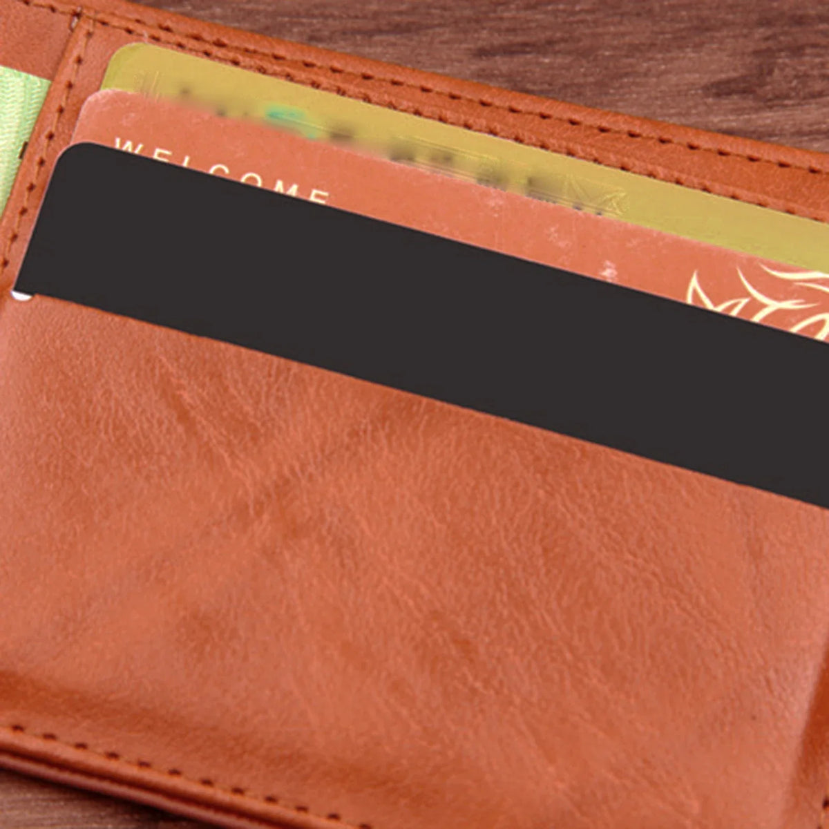 Men's Vintage Folding Mini Wallet – Retro Slim PU Card Holder