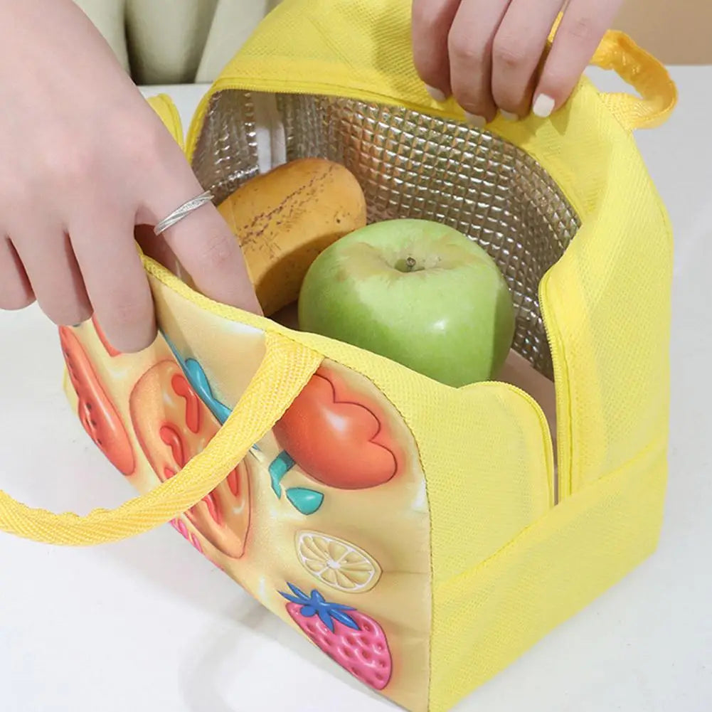 3D Cartoon Animal Insulated Lunch Bag – Kids Bento Tote