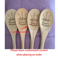 Custom Engraved Wooden Spoon | Personalized Kitchen Gift