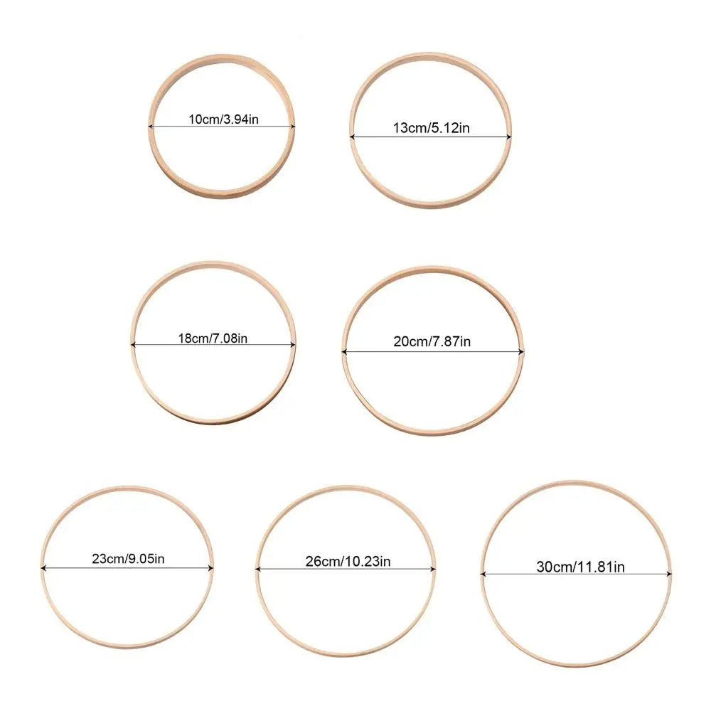 Bamboo Wreath Hoop Ring 10–30cm | DIY Crafts & Floral Décor