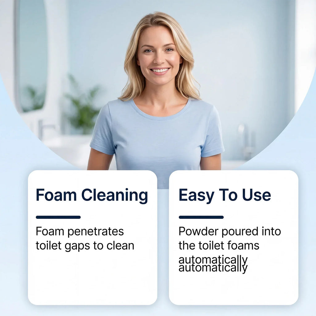 Foaming Toilet Cleaner Powder – Stain, Limescale & Odor Remover