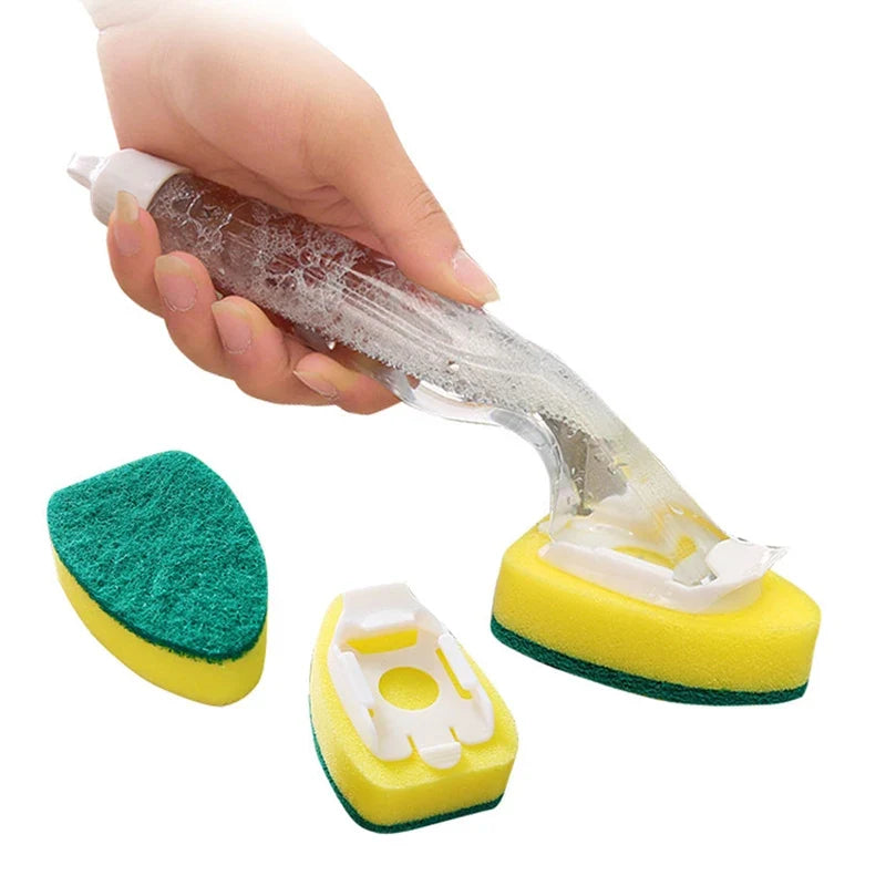 Dish Wand Soap Brush & Sponge Refill Set | Kitchen Scrubber