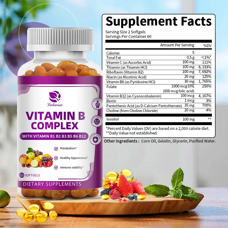 Vitamin B Complex with Biotin & Folic Acid | Energy & Metabolism