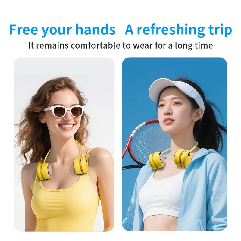 Lenovo Neck Fan USB Rechargeable 5-Speed 360° Wearable Fan