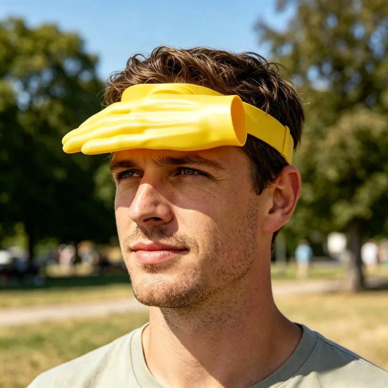 Novelty Mini Sun Hat – Funny Small Hand-Size Beach Party Cap