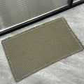 Linen Woven Doormat Bath Mat Waffle Design Quick Drying Absorbent