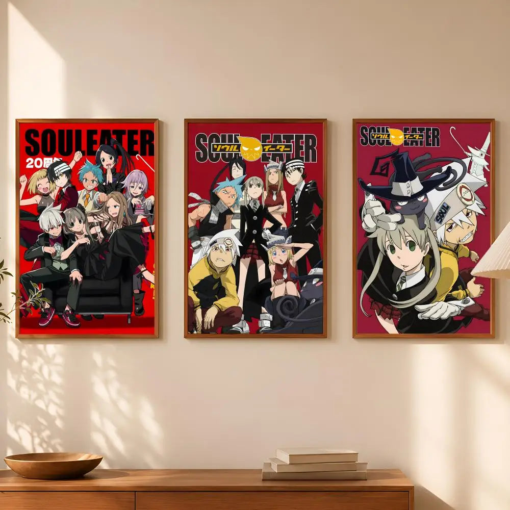 Soul Eater Anime Poster – Self-Stick HD PVC Waterproof Wall Art
