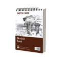 100-Sheet A4 Coil Sketchbook – 100gsm Thick Perforated Drawing Pad