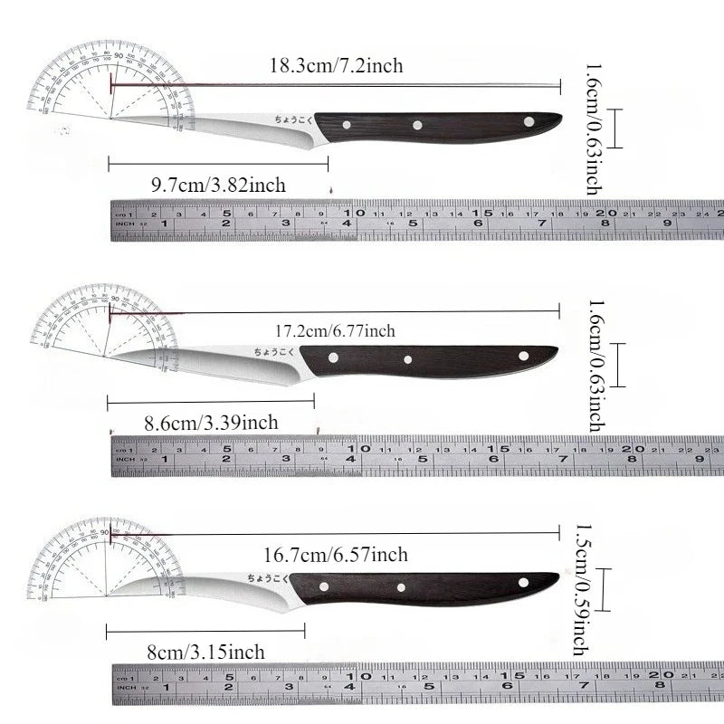 Professional Fruit Carving Knife – Sharp Stainless Steel Blade