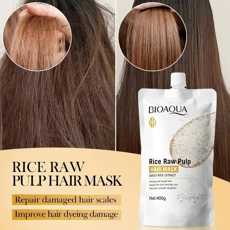 Rice Puree Hair Mask – Nourish, Repair & Smooth Hair