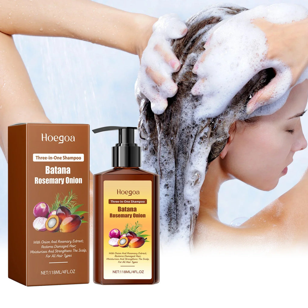 HOEGOA 3-in-1 Batana Rosemary Shampoo – Hair Growth & Scalp