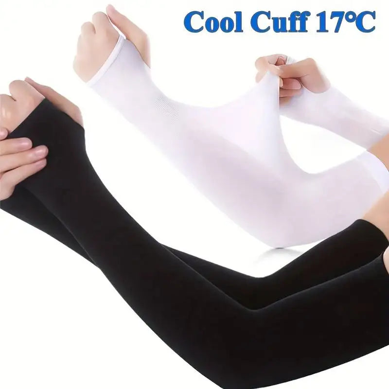 Women's Cooling Arm Sleeves – UV Sun Protection (1 Pair)