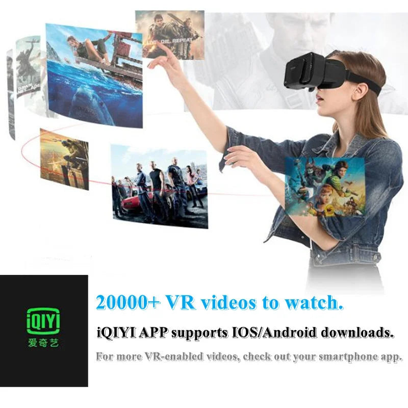 Shinecon 3D VR Headset Glasses – iOS & Android 4.7–7.2"
