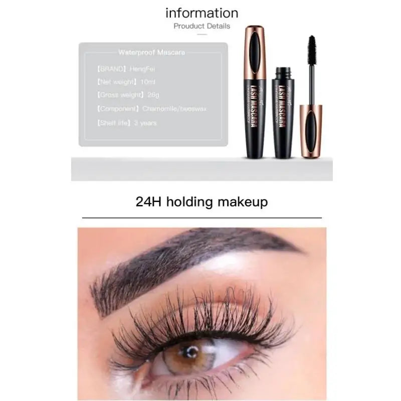 Eldridge 4D Silk Fiber Waterproof Mascara – Volume & Length