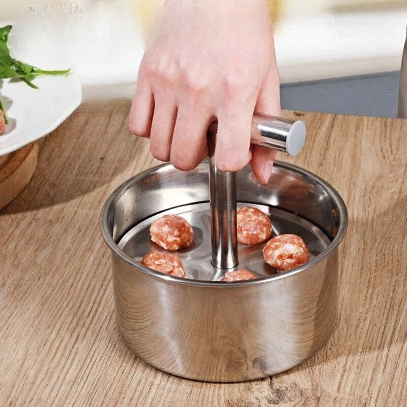Stainless Steel Meatball Press Manual Kitchen Tool Multi Functional