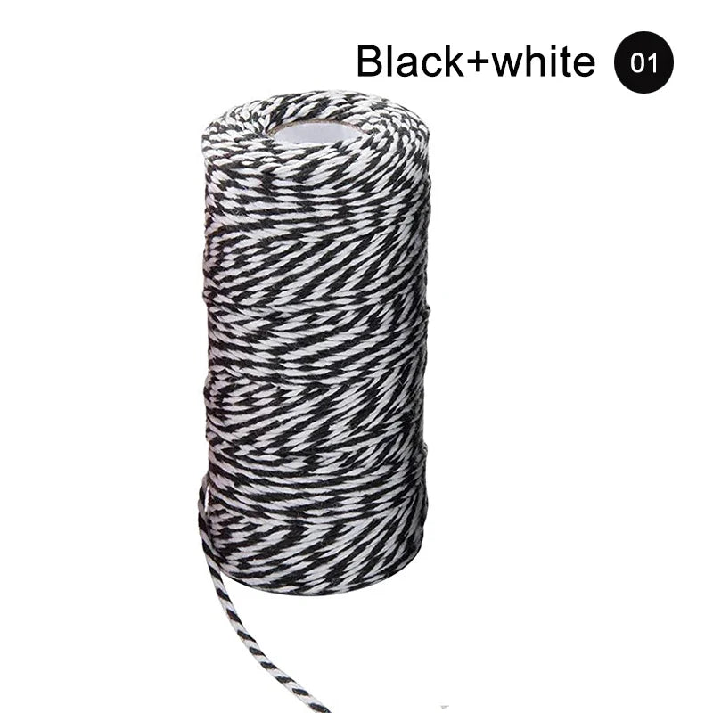 100M Two-Color Cotton Baker's Twine 2mm – Craft & Gift Cord