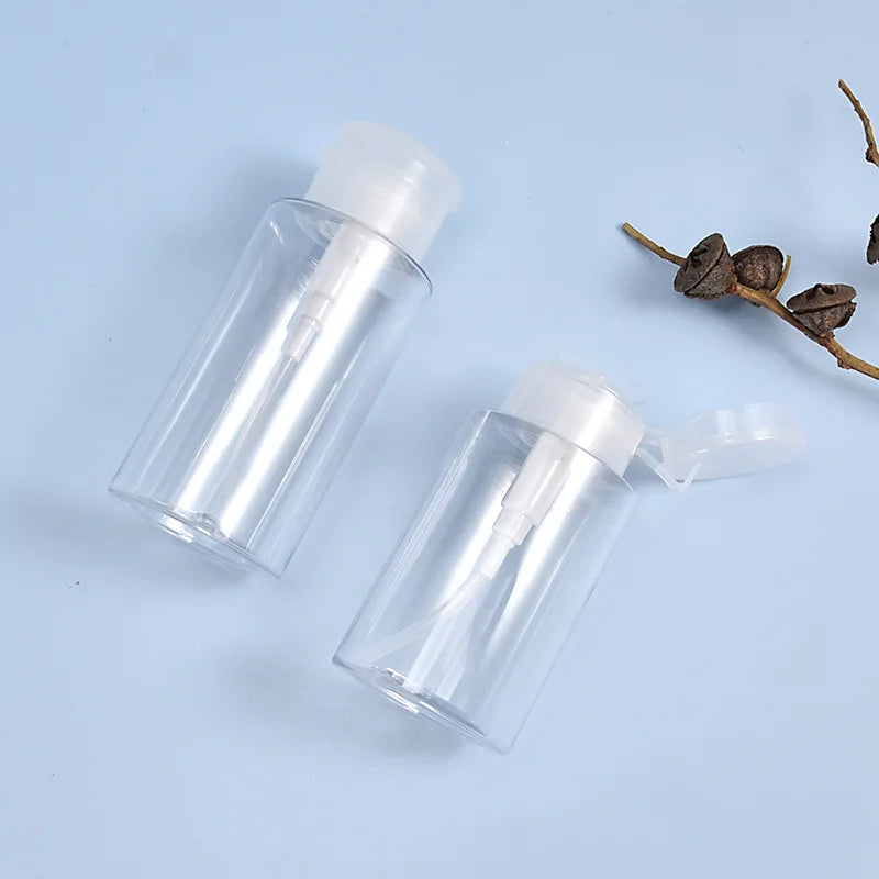 Refillable Press Pump Bottles 100/150/180ml | Nail & Makeup