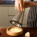 Stainless Steel Cone Cheese Grater | Wooden Handle Multi-Use