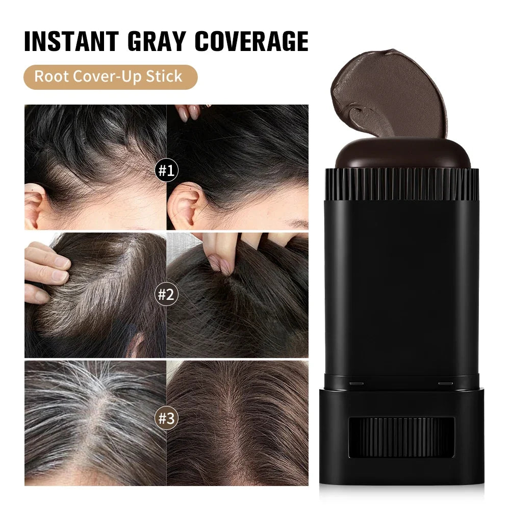 2-in-1 Hair Dye Stick with Comb – Temporary Gray Coverage