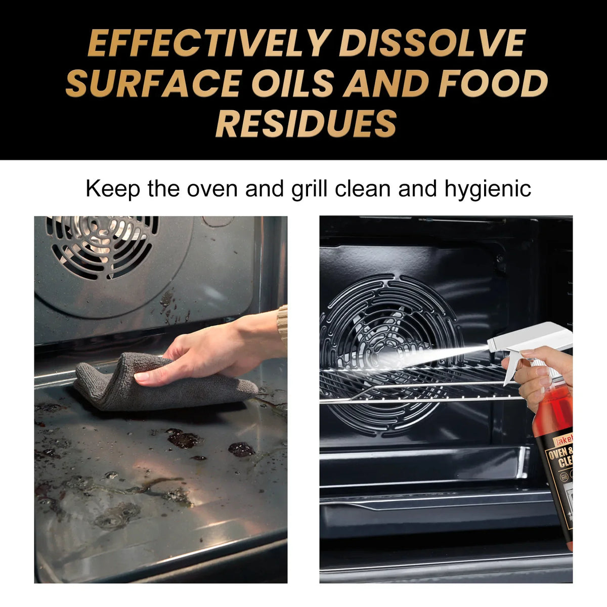 JAKEHOE Oven & Stove Foam Cleaner | Grease & Grime Remover