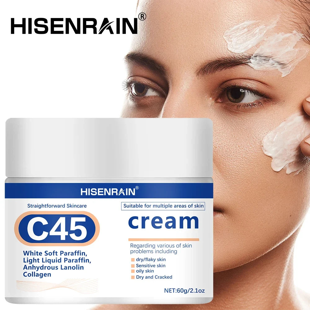 HISENRAIN Squalane & Hyaluronic Acid Face Cream | 72Hr Hydration