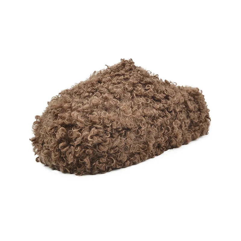 Women's Plush Flock Slippers – Hoof Heels Closed Toe Slides