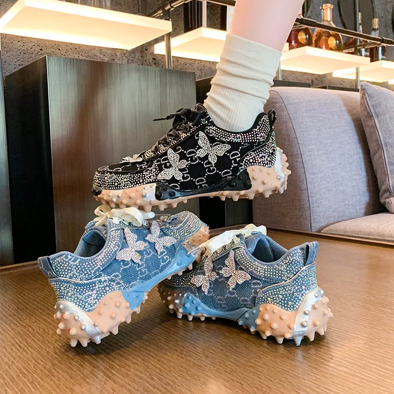 MCDV Women's Rhinestone Sneakers – Luxury Fashion Shoes