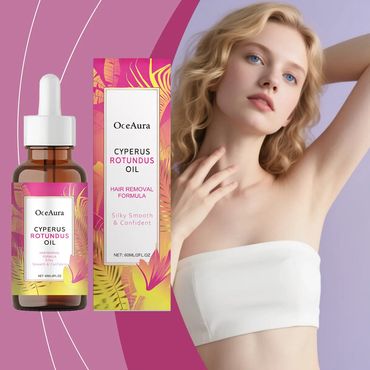 Natural Body Oil 60ml – Jojoba, Almond & Rosehip Skin Care