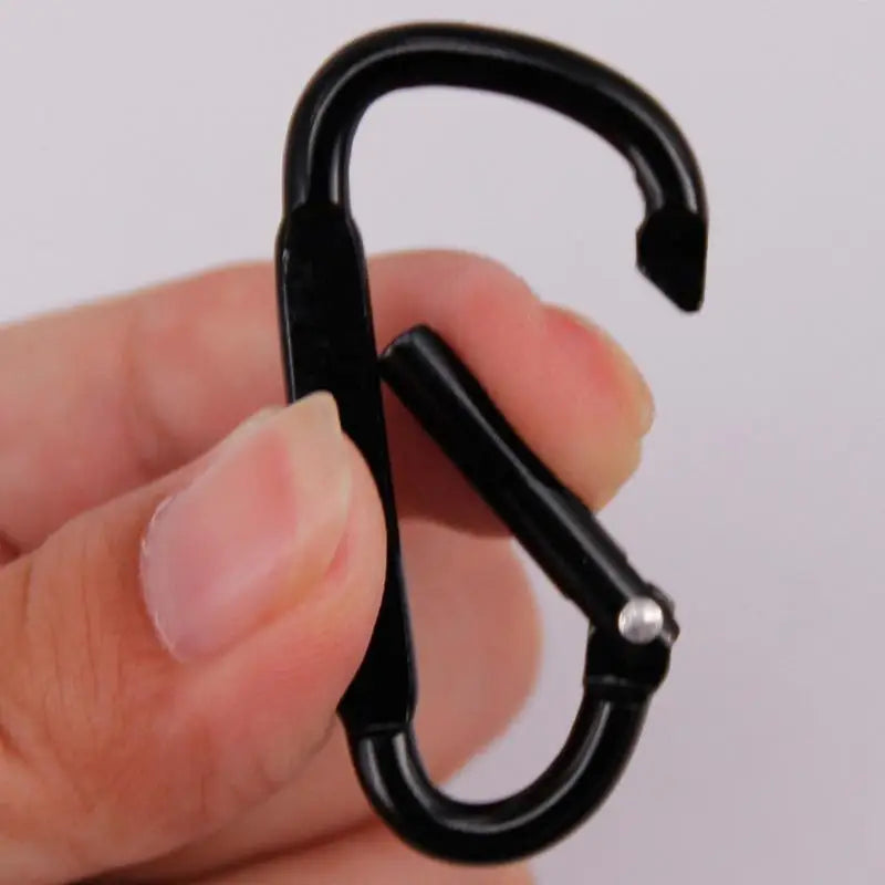 D Ring Clip Aluminum Alloy Spring Snap Metal Carabiner Travel