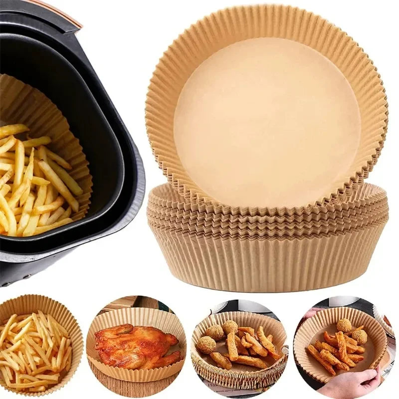 Disposable Air Fryer Liners 50/100/200pcs – Round & Square