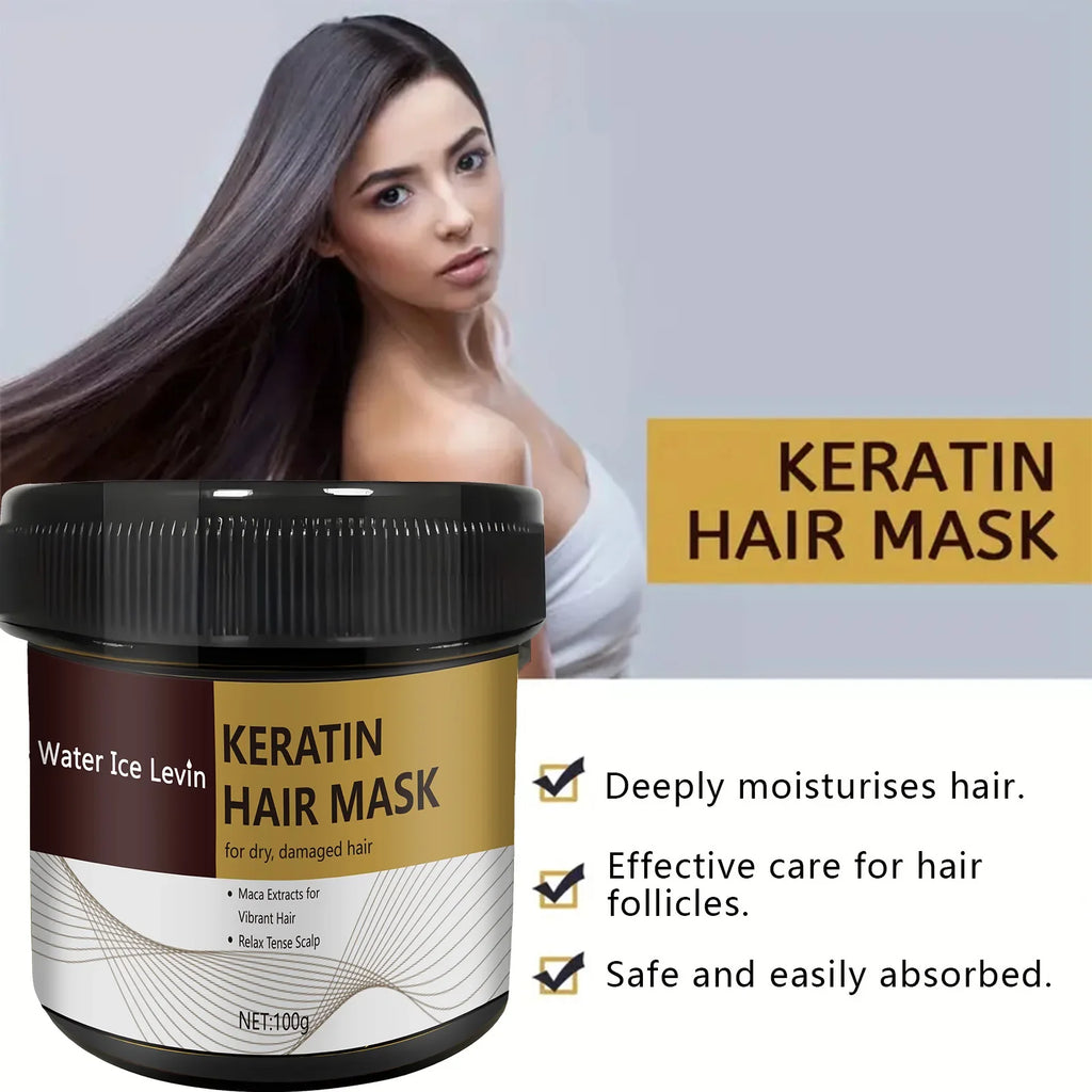 Keratin Hair Mask – Smoothing, Nourishing & Frizz Control 100g