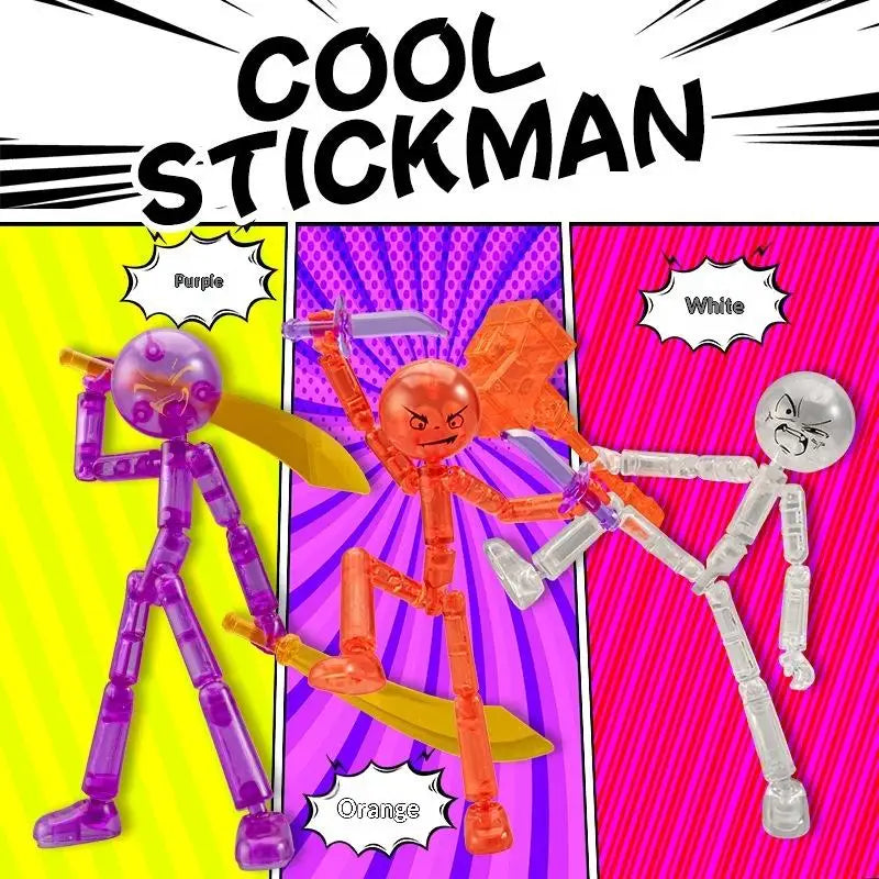 3D Printed Stickman Action Figure – DIY Multi-Jointed Robot Toy