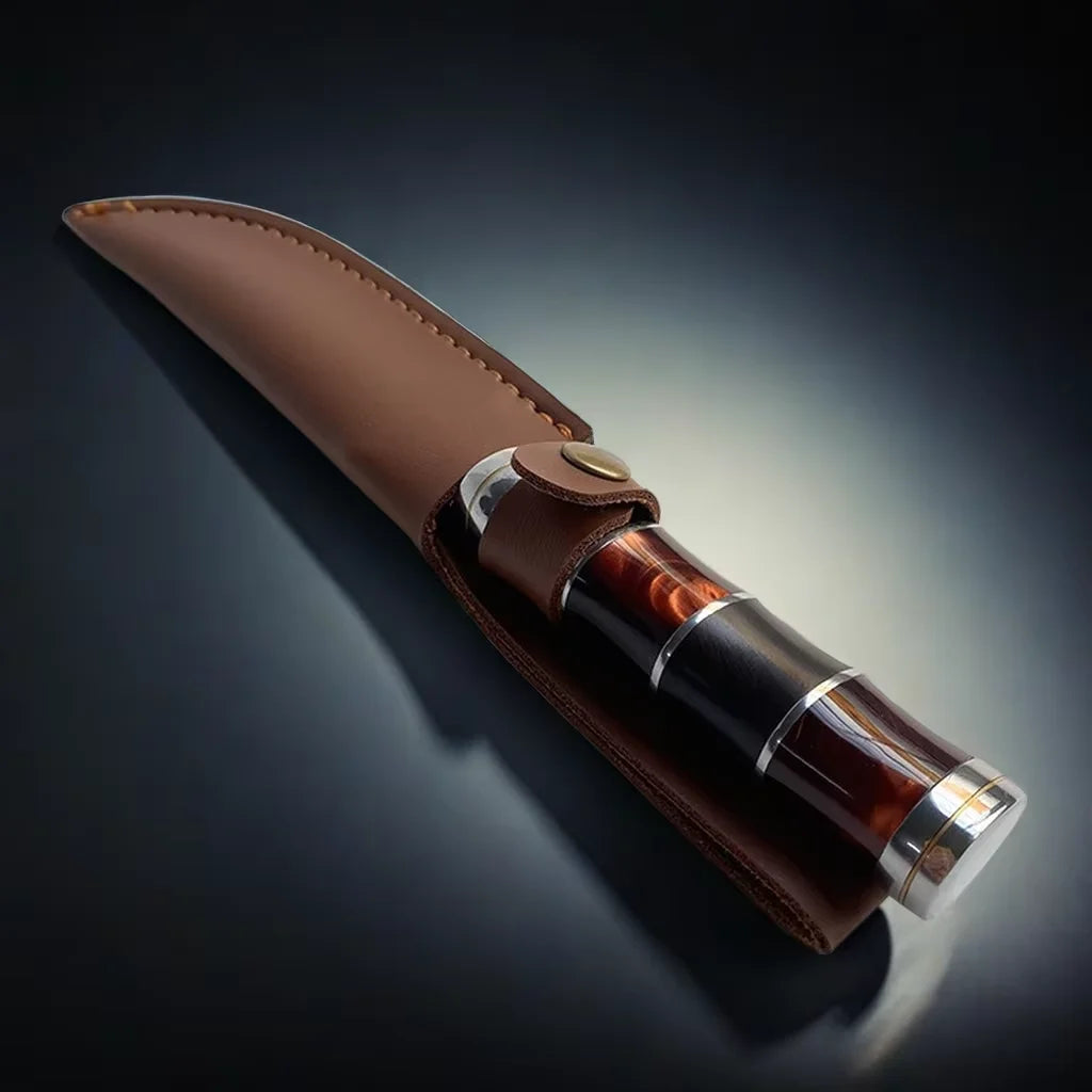 Vintage Fixed Blade Outdoor Knife – Hand Forged Bushcraft Blade
