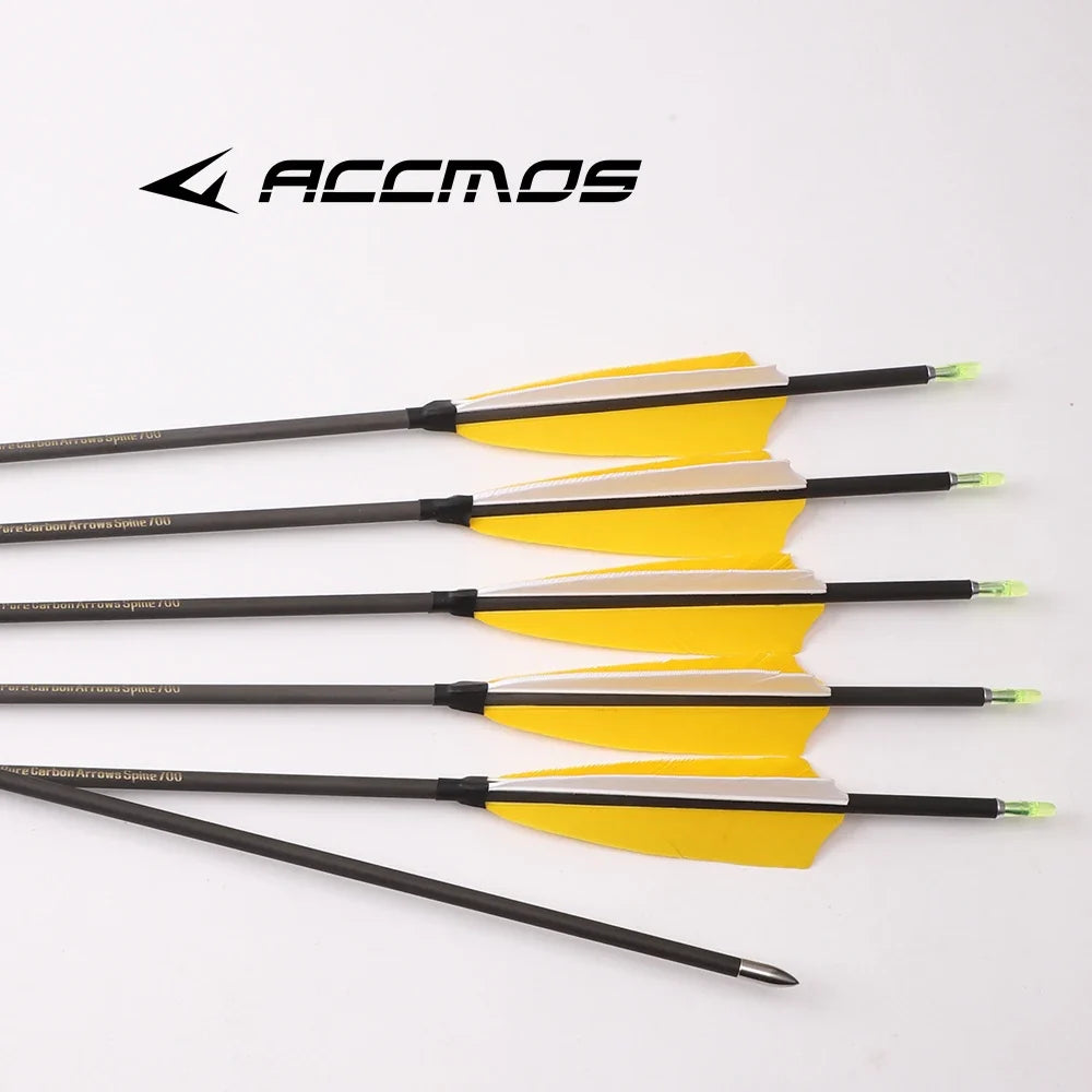 6 Pure Carbon Arrow ID4 Spine 300 400 500 600 700 800 900 1000 1100