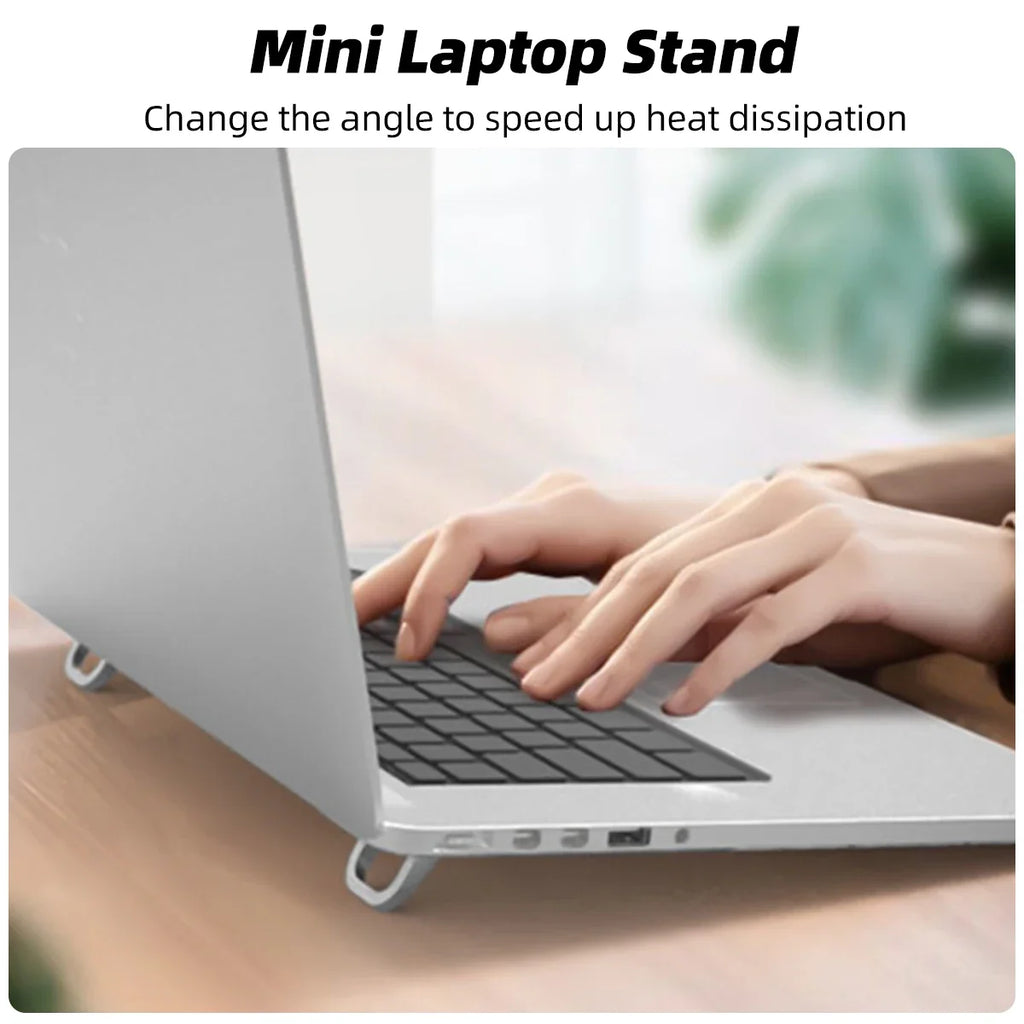Ultra-Thin Foldable Laptop Stand – Portable Ergonomic Riser