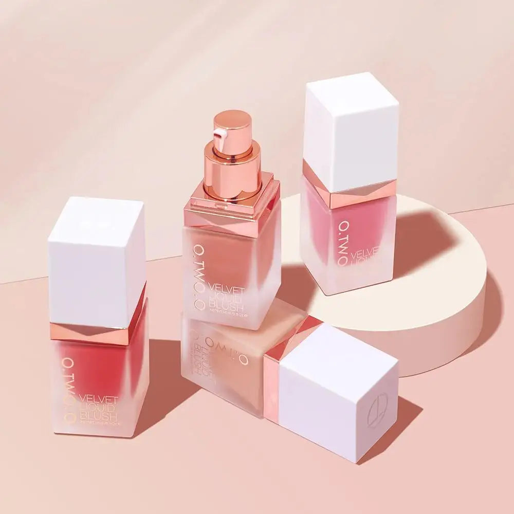O.TWO.O Liquid Blush 4 Shades – High Pigment, Long-Lasting