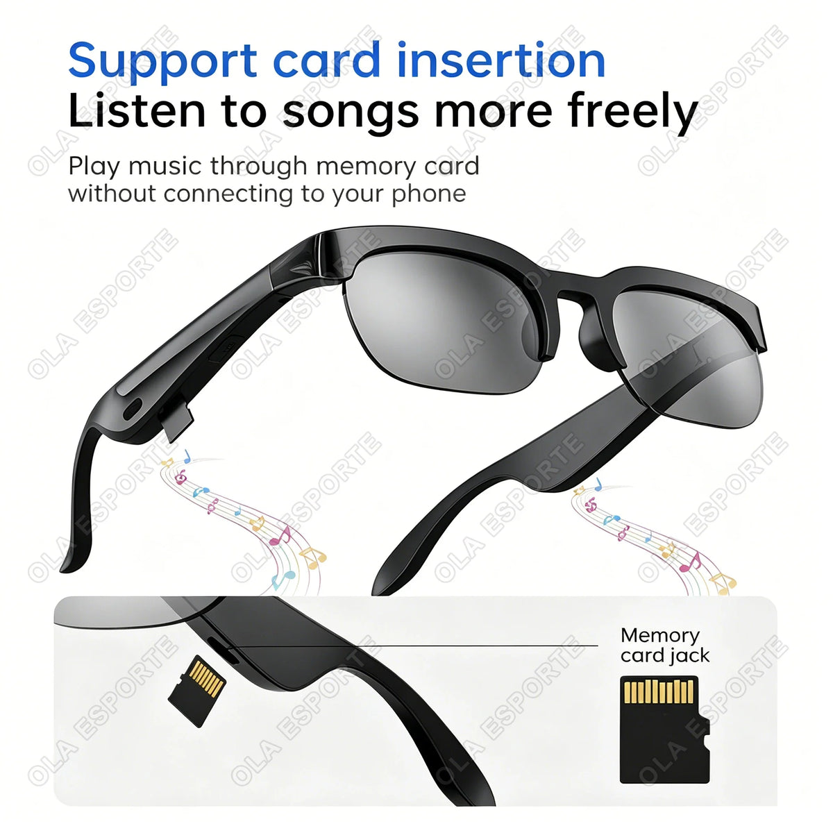 AI Smart Sunglasses – Bluetooth, Translation & Music