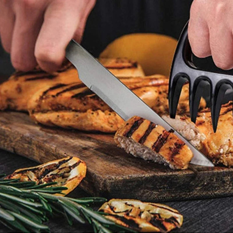 Stainless Steel BBQ Tool Set – 6–8 Pc Outdoor Grill Kit
