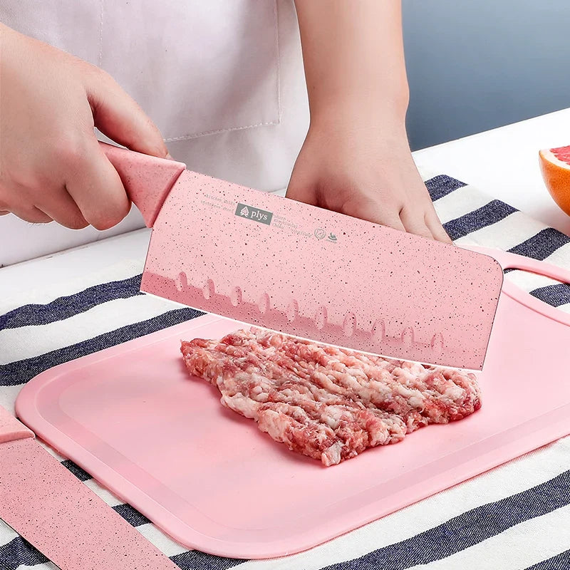 Pink Multi-Purpose Kitchen Knife – Sharp 18cm Stainless Steel