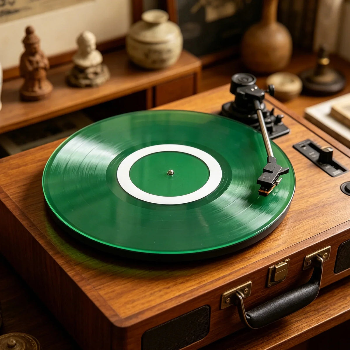 Record Platter Slipmat Anti-static Retro Turntable Mats Low Noise