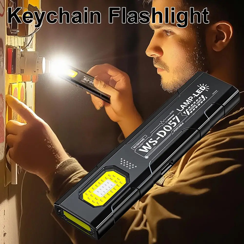 550 Lumen Mini LED Flashlight – 5 Modes, Clip & Magnet