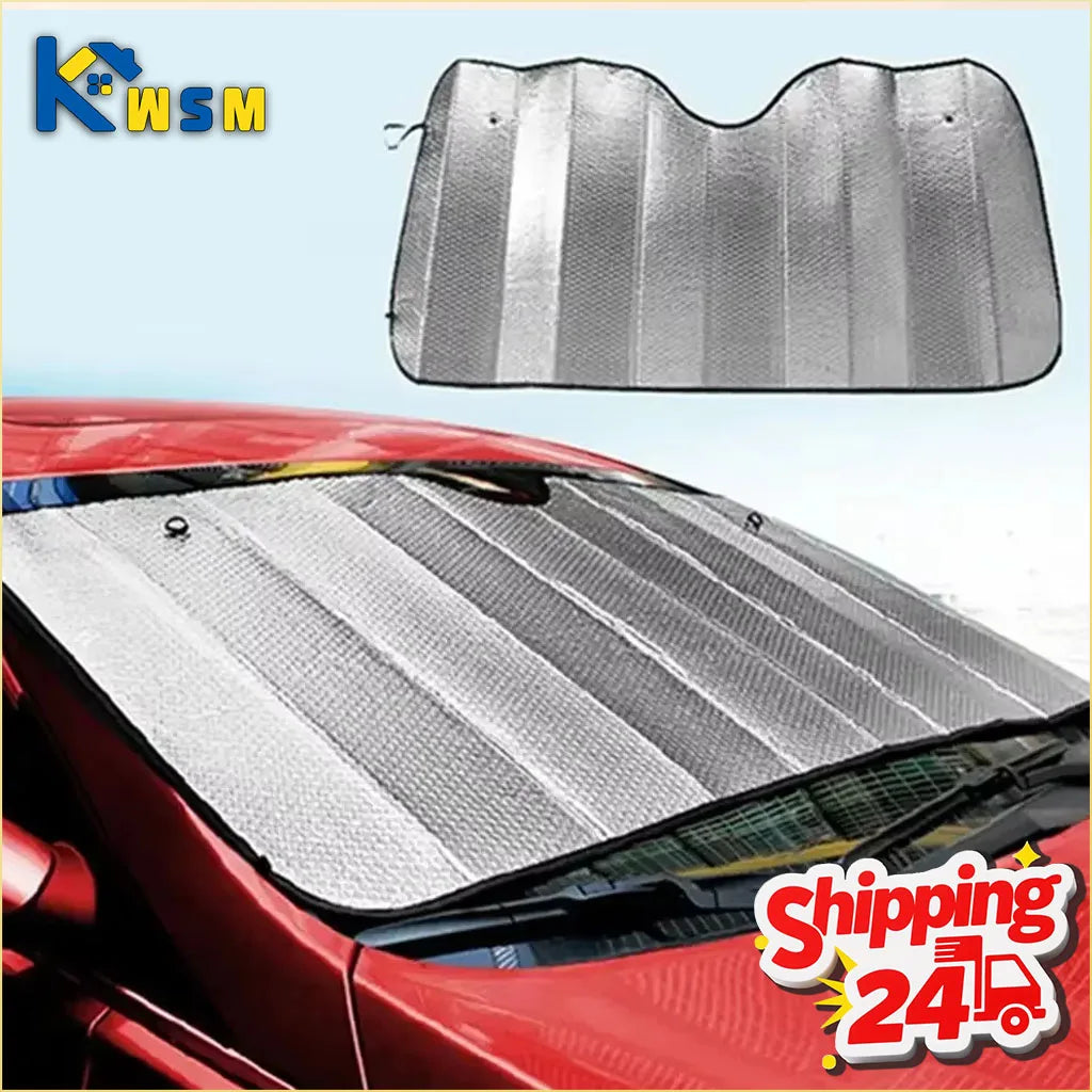 Foldable Car Windshield Sun Shade 6-Piece UV Block Set
