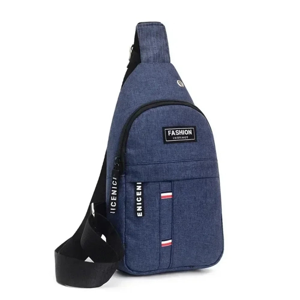 Men's Canvas Waist Bag | Waterproof Adjustable Crossbody Pack