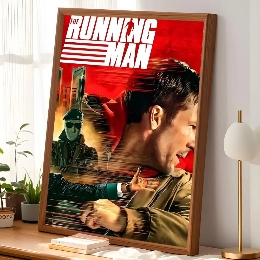 The Running Man HD PVC Self-Stick Wall Art Poster | Waterproof