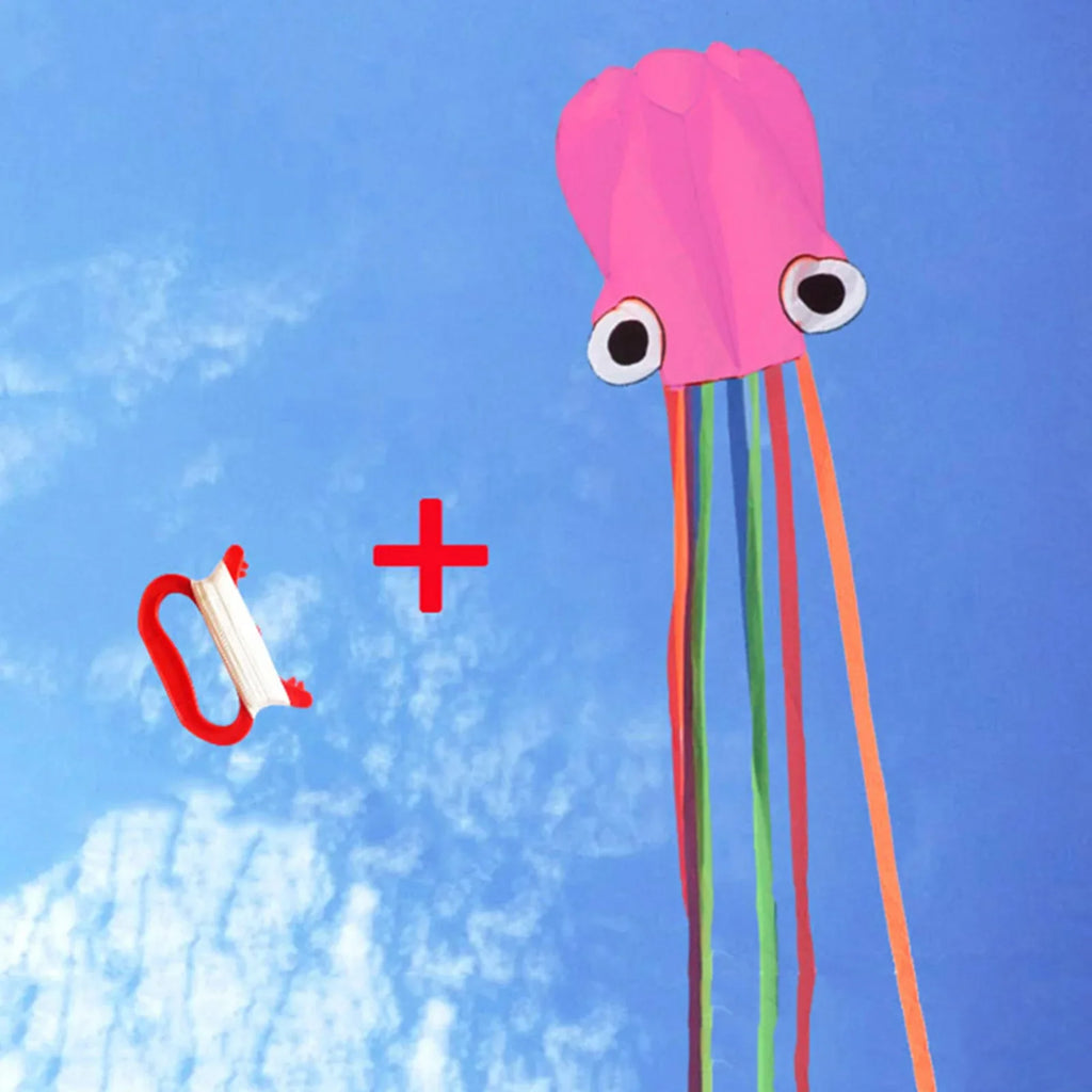 Large Octopus Kite – Easy Flyer with Handle & Line